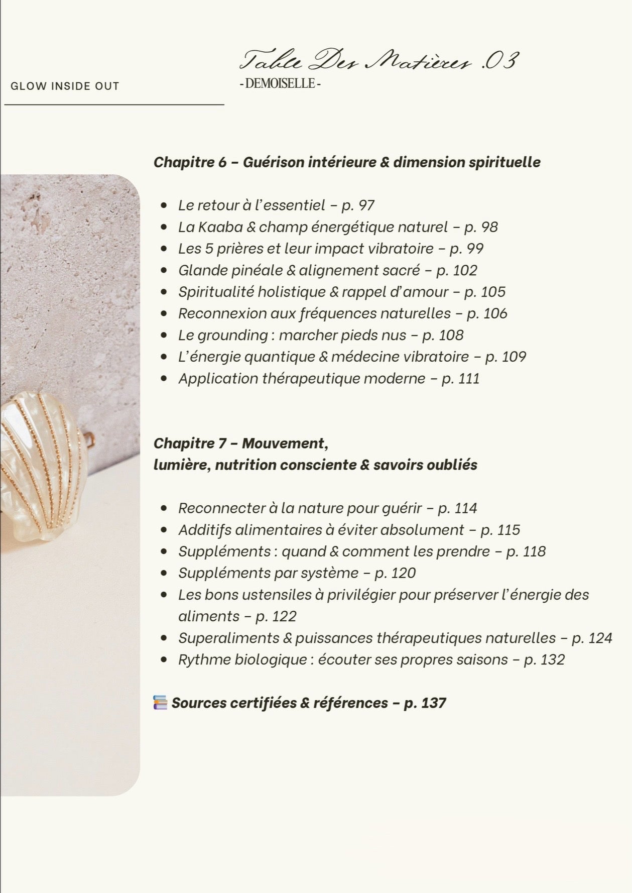 FR - Glow Inside Out - Guide holistique : guérison naturelle, peau, santé naturelle & énergie